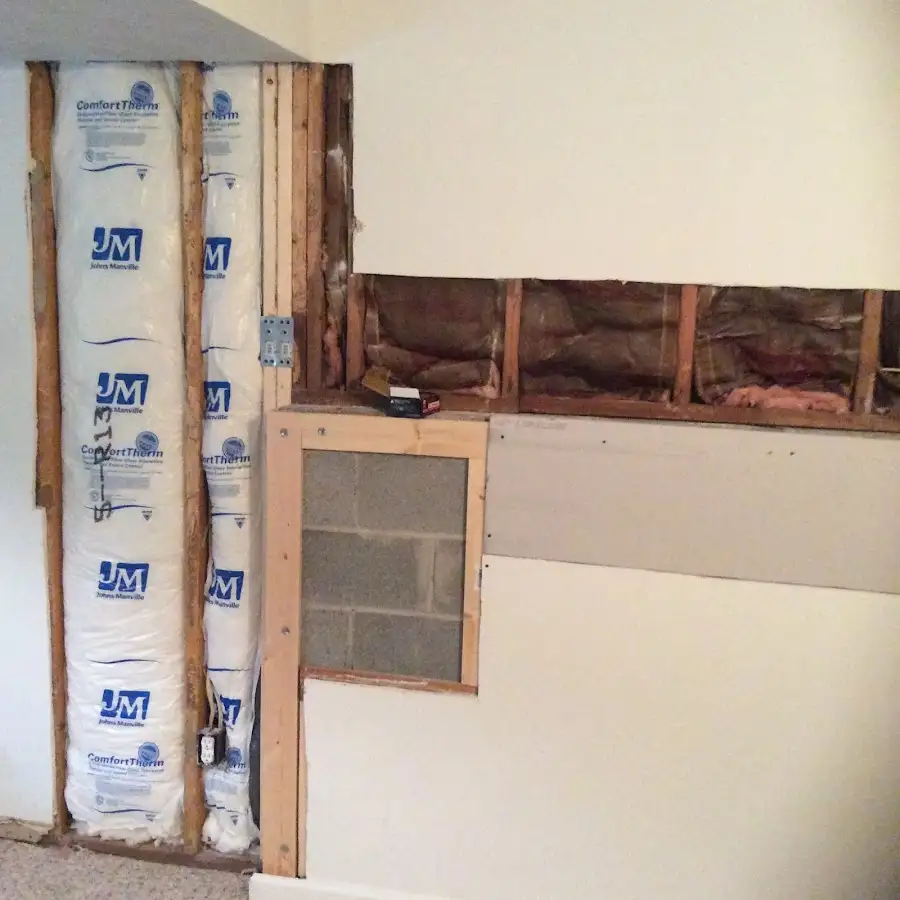 Wall insulation replacement during Structural Drying in Quartz Hill